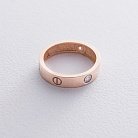 Золотое кольцо с фианитами к06250 от ювелирного магазина Оникс
