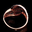 Золотое женское кольцо с фианитами к01977 от ювелирного магазина Оникс - 2