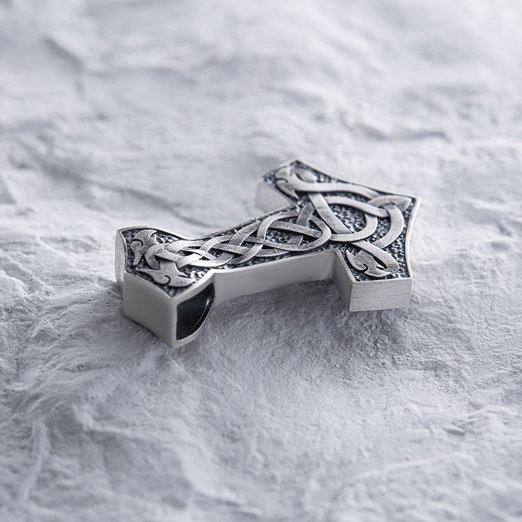 Серебряный кулон "Молот с Щитом Иггдрасиля" 7047 от ювелирного магазина Оникс - 5