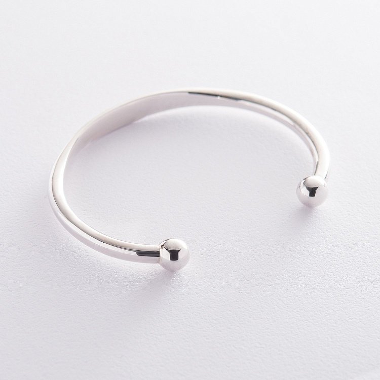 Срібний жорсткий браслет для гравіювання 141395 від ювелірного магазину Онікс - 2