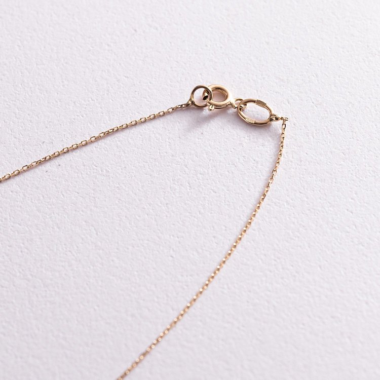 Подвійне золоте кольє "Хлоя" з фіанітом кол02046 від ювелірного магазину Онікс - 4