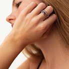 Золотое кольцо с бриллиантами и сапфирами кб0430nl от ювелирного магазина Оникс - 7