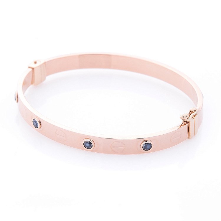 Золотий браслет з фіанітами б04123 від ювелірного магазину Онікс