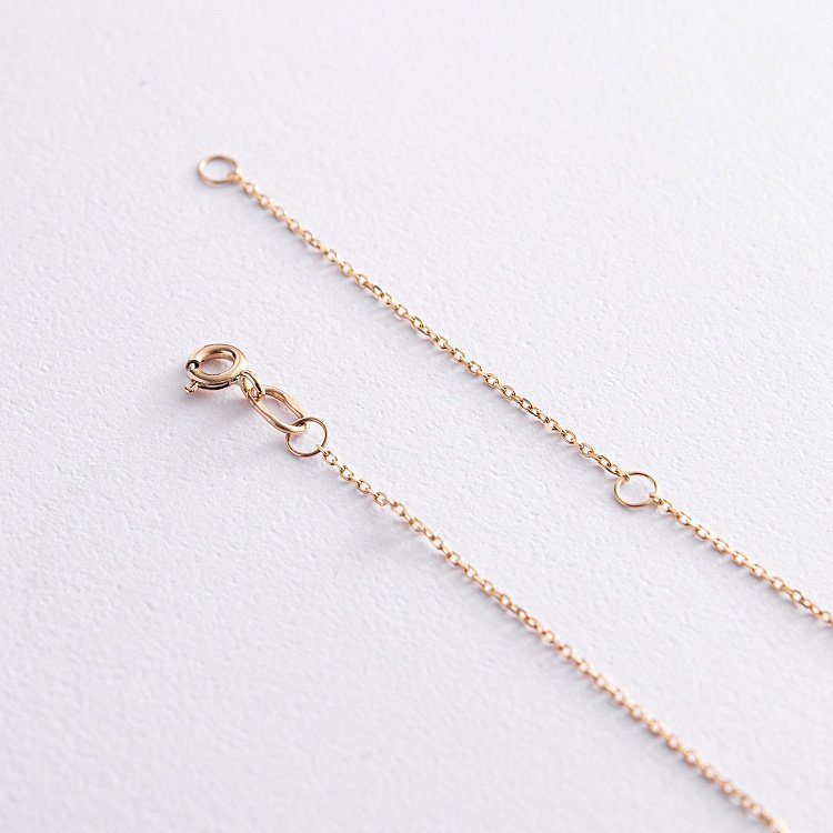 Золотое колье с бриллиантами и эмалью 722813121 от ювелирного магазина Оникс - 3