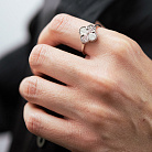 Срібна каблучка "Конюшина" 112834 от ювелирного магазина Оникс - 3