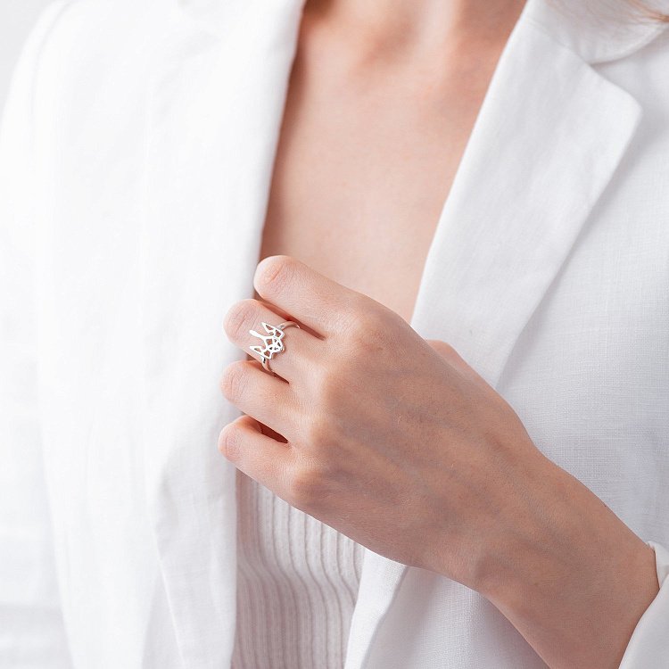 Серебряное кольцо  "Герб Украины - Тризуб" 111379 от ювелирного магазина Оникс - 11