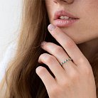 Золотое кольцо с бриллиантами и изумрудами кб0294ai от ювелирного магазина Оникс - 2