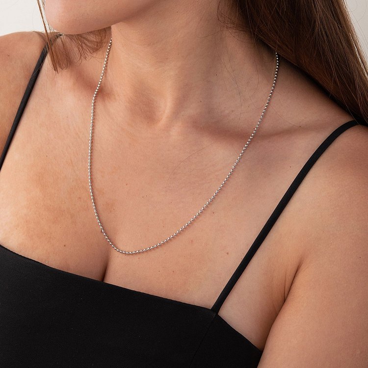 Золотая цепочка шариковая ц00241 от ювелирного магазина Оникс - 2