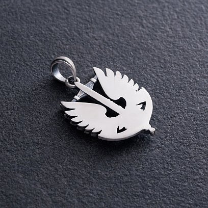 Серебряный кулон "Защитник Украины" 1279 №5