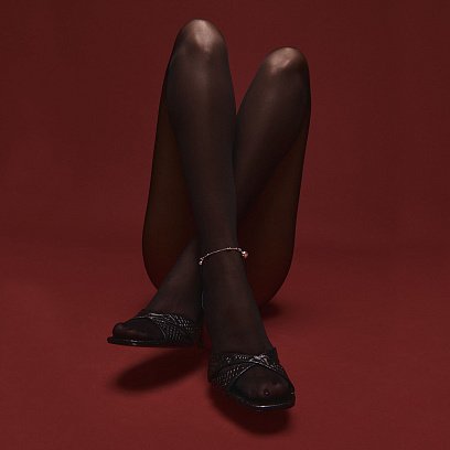 Срібний браслет "Кульки" на ногу 141545 №9