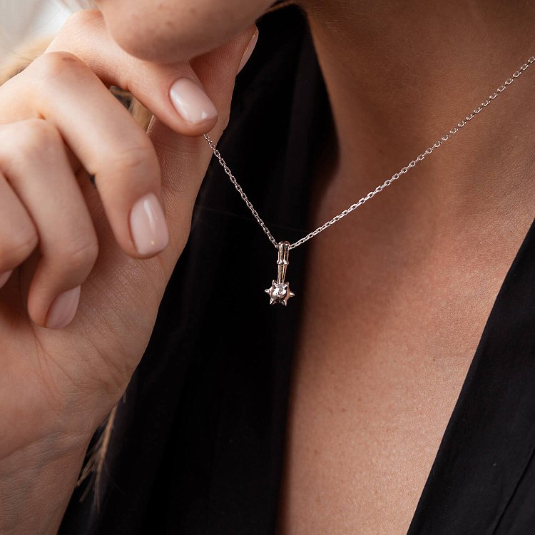 Кольє "Булава" у сріблі 181224 від ювелірного магазину Онікс