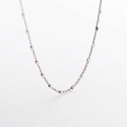 Серебряное колье "Кубики" 908-01596