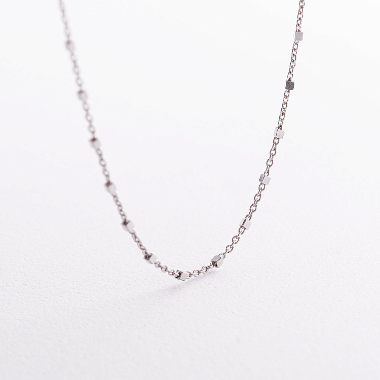 Серебряное колье "Кубики" 908-01596 от ювелирного магазина Оникс