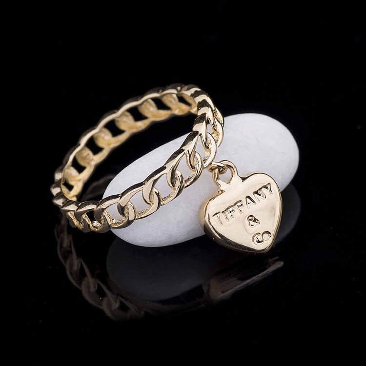 Ексклюзивна каблучка з жовтого золота к03946 від ювелірного магазину Онікс - 2