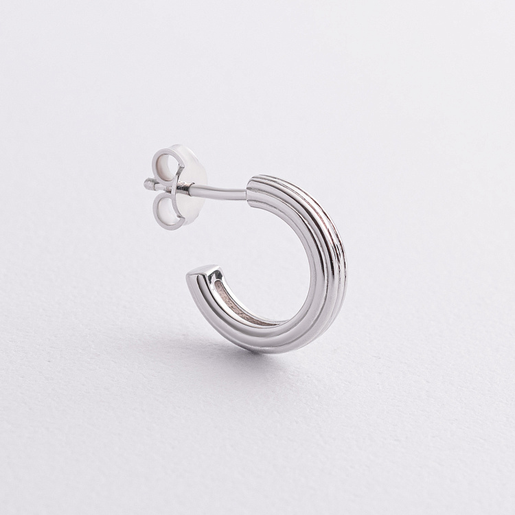 Мужская моносерьга в серебре Zancan ESO008 от ювелирного магазина Оникс - 2