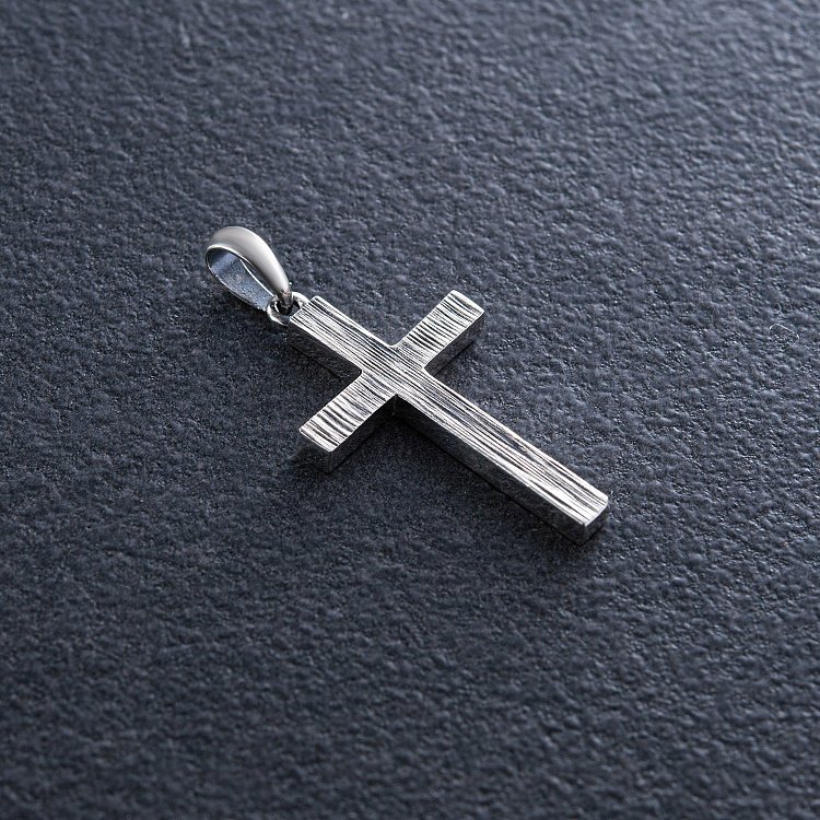 Серебряный крестик с чернением 132700ч от ювелирного магазина Оникс - 13