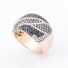 Золотое кольцо с бриллиантами R26525-А1 от ювелирного магазина Оникс