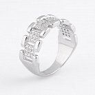 Срібний перстень з фіанітами 111841 от ювелирного магазина Оникс - 1