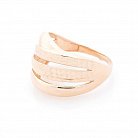 Золотое кольцо без камней к05739 от ювелирного магазина Оникс - 1