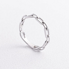 Кольцо "Цепочка" в белом золоте к08527 от ювелирного магазина Оникс - 1