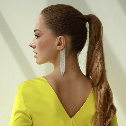 Срібні сережки - пусети "Кульки" 123006 №9