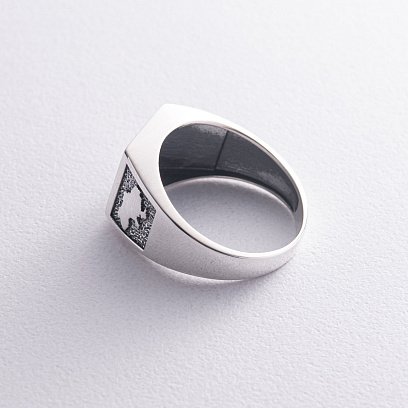 Серебряная печатка "Герб Украины - Тризуб" 1035 №8