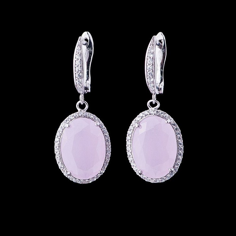 Сережки з фіанітами 121911 від ювелірного магазину Онікс - 1