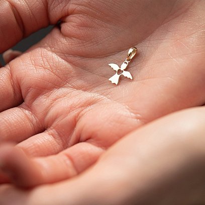 Золотий кулон "Ангел" п02925 №3