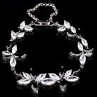 Срібний браслет з фіанітами "Квіточки" 14488 от ювелирного магазина Оникс - 4