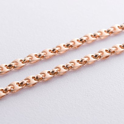 Фантазийная цепочка в красном золоте ц00405 №4