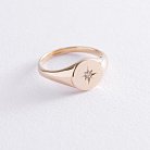 Золотое кольцо "Полярная звезда" к06742 от ювелирного магазина Оникс