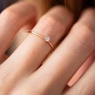 Помолвочное золотое кольцо с бриллиантом 229432421 от ювелирного магазина Оникс - 2