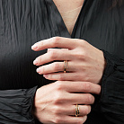 Каблучка "Змія" у червоному золоті (фіаніти) к08302 от ювелирного магазина Оникс - 3