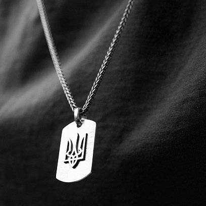 Серебряный жетон "Герб Украины - Тризуб" (возможна гравировка) 133206 №8