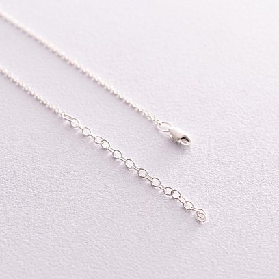 Серебряное колье "Сердце" 181235 №4