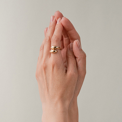 Каблучка "Rosemarie" у жовтому золоті к08271 №4