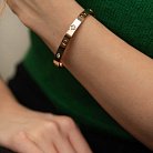 Жесткий браслет "Love" с бриллиантами (красное золото) 531772421 от ювелирного магазина Оникс - 1