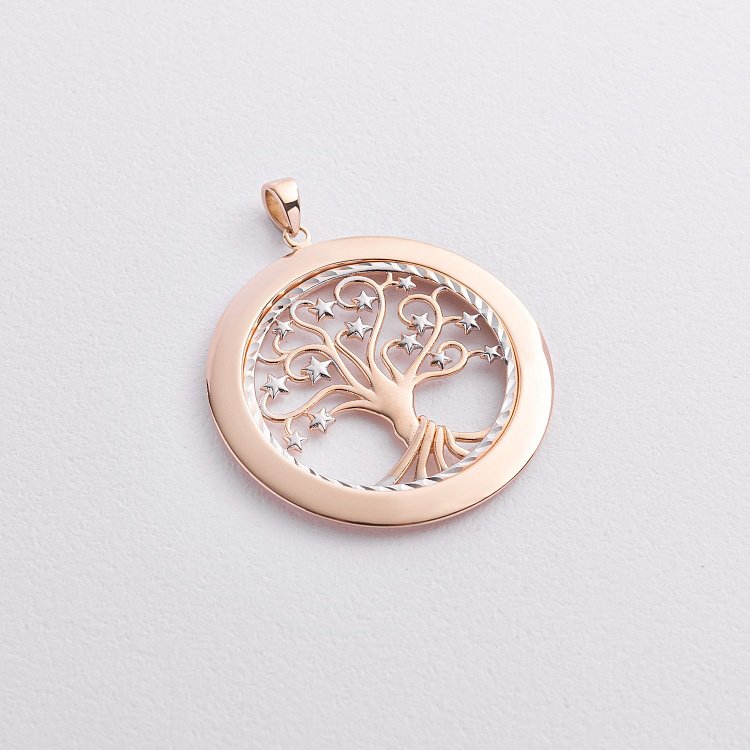 Золотой кулон "Древо жизни" п03992 от ювелирного магазина Оникс