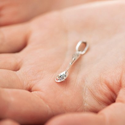 Срібний кулон "Ложка - загребушка" 23475 №2