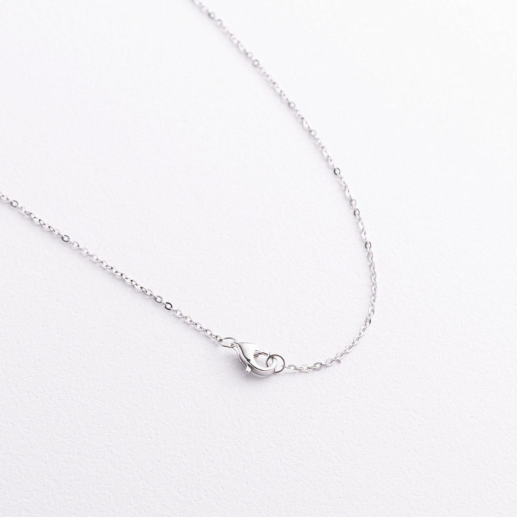 Золотое колье "Крестик" с бриллиантами и сапфирами колб0182mi от ювелирного магазина Оникс - 3