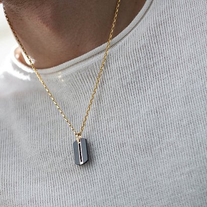 Жетон із жовтого золота (цирконій, фіаніти 603-00002/2 №2