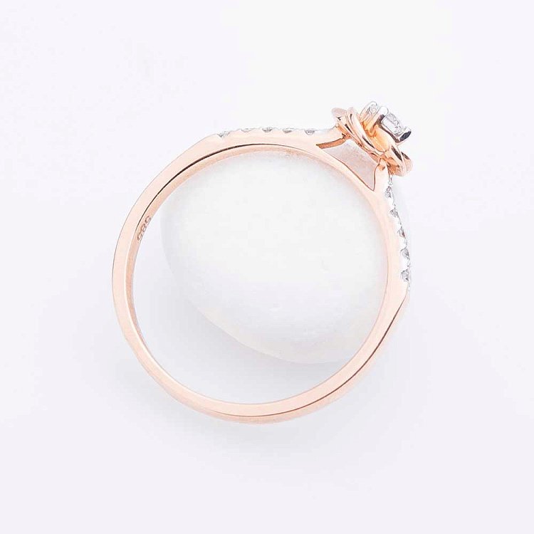 Золотое кольцо с бриллиантами кб02901 от ювелирного магазина Оникс - 2