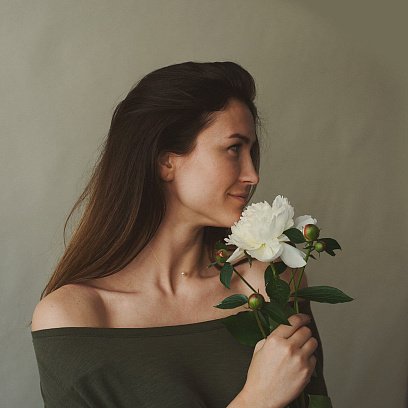 Перлина на лісці з культ. прісн. перлами (золота застібка) кол01109 №5