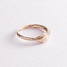 Золотое кольцо "Змей Уроборос" к07001 от ювелирного магазина Оникс - 2