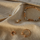 Кольцо "Шарики" в красном золоте к07506 от ювелирного магазина Оникс - 17