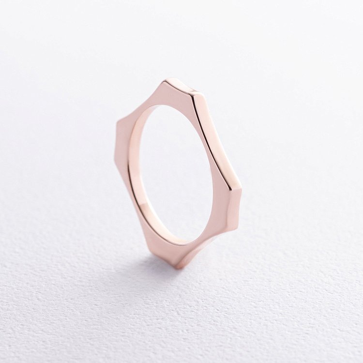 Каблучка "Астрід" у червоному золоті к07592 від ювелірного магазину Онікс