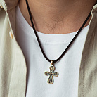 Золотий хрест "Розп'яття. Божа Матір Оранта" п04081 от ювелирного магазина Оникс - 1