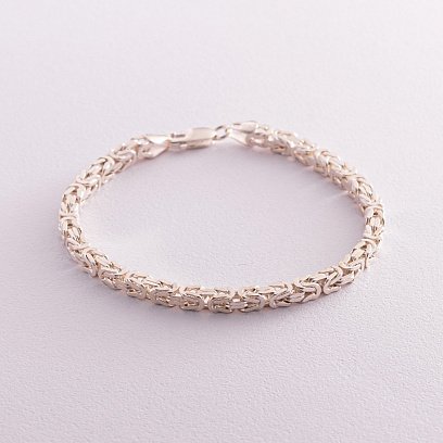 Браслет зі срібла плетіння Візантія 14385
