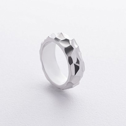 Серебряное кольцо "Meteorite" 112805