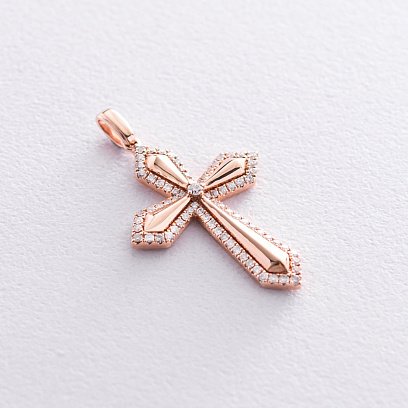 Золотий хрестик з діамантами MP8612Cgmk